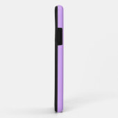 Coques Case-Mate iPhone Couleur solide Mauve | Monogramme minimal (Dos/Droite)