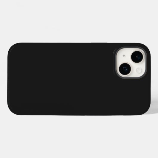 Coques Case-Mate iPhone Couleur solide noire Eerie (Verso (horizontal))