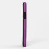 Coques Case-Mate iPhone Couleur solide Plum | Monogramme minimal (Dos/Droite)