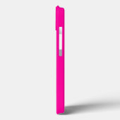 Coques Case-Mate iPhone Couleur solide rose néon (Verso / Gauche)