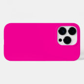 Coques Case-Mate iPhone Couleur solide rose néon (Verso (horizontal))