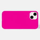 Coques Case-Mate iPhone Couleur solide rose néon (Verso (horizontal))
