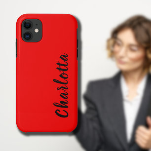 Case-Mate iPhone Case Couleur solide rouge néon Personnaliser