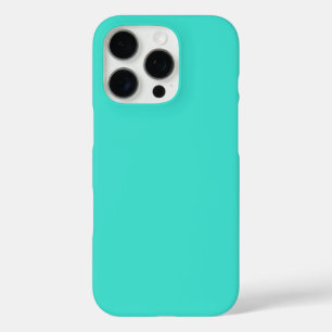 Coques iPhone 16 Pro Couleur solide turquoise moderne Sarcelle