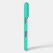 Coques Case-Mate iPhone Couleur solide turquoise moderne | Sarcelle (Verso / Droite)