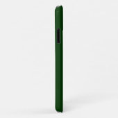 Coques Case-Mate iPhone Couleur solide vert foncé (Dos/Droite)