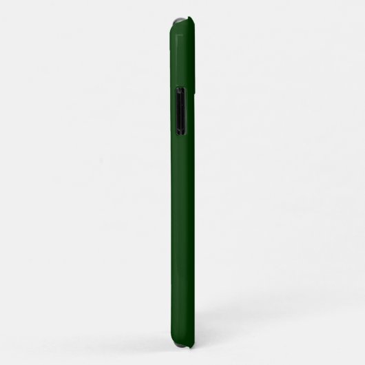 Coques Case-Mate iPhone Couleur solide vert foncé (Dos/Droite)
