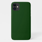 Coques Case-Mate iPhone Couleur solide vert foncé (Dos)
