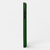 Coques Case-Mate iPhone Couleur solide vert foncé (Dos/Gauche)