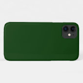 Coques Case-Mate iPhone Couleur solide vert foncé (Dos (Horizontal))