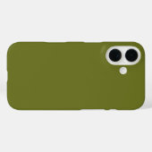 Coques Case-Mate iPhone Couleur solide vert olive (Verso (horizontal))