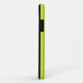 Coques Case-Mate iPhone Couleur solide vert poire | Nom minimal (Dos/Droite)