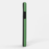 Coques Case-Mate iPhone Couleur solide verte Cactus | Nom minimal (Dos/Droite)