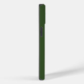 Coques Case-Mate iPhone Couleur solide verte de mousse foncée (Verso / Droite)
