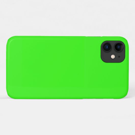 Coques Case-Mate iPhone Couleur solide verte néon (Dos (Horizontal))