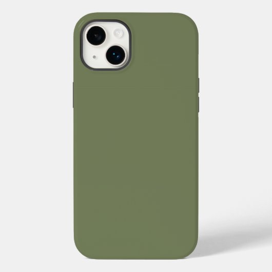 Coques Case-Mate iPhone Couleur solide verte Sage (Verso)