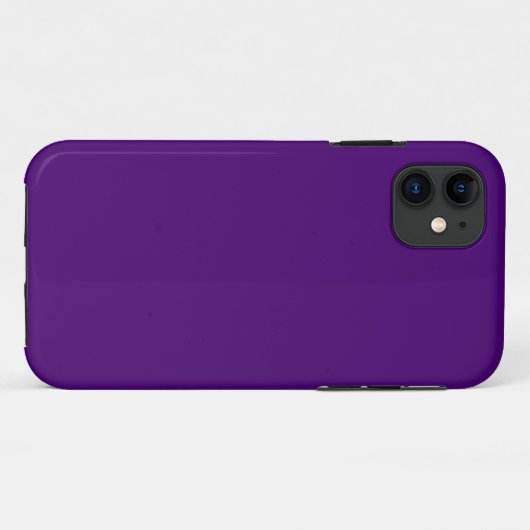 Coques Case-Mate iPhone Couleur solide violet foncé riche (Dos (Horizontal))
