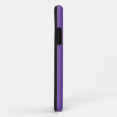 Coques Case-Mate iPhone Couleur solide violet royale | Monogramme minimal (Dos/Droite)