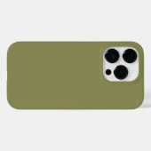 Coques Case-Mate iPhone Couleur tendance - Vert olive (Verso (horizontal))