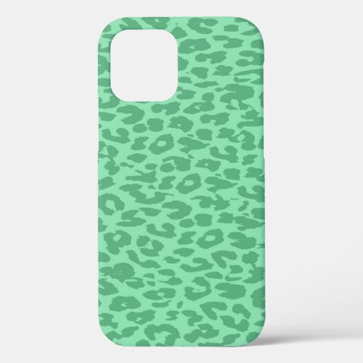 Coques Case-Mate iPhone Couleur turquoise moyenne fourrure Empreinte de lé (Verso)