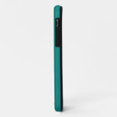 Coques Case-Mate iPhone Couleur turquoise verte solide (Dos/Gauche)