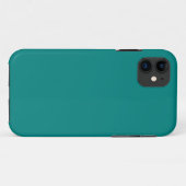 Coques Case-Mate iPhone Couleur turquoise verte solide (Dos (Horizontal))