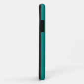 Coques Case-Mate iPhone Couleur turquoise verte solide (Dos/Droite)