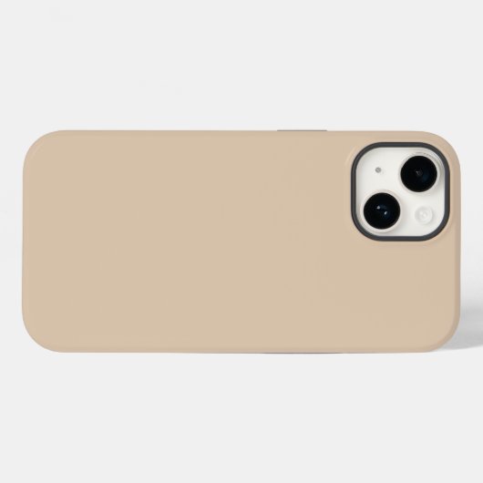 Coques Case-Mate iPhone Couleur uni beige Palomino (Verso (horizontal))