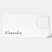 Coques Case-Mate iPhone Couleur uni blanche (Verso (horizontal))