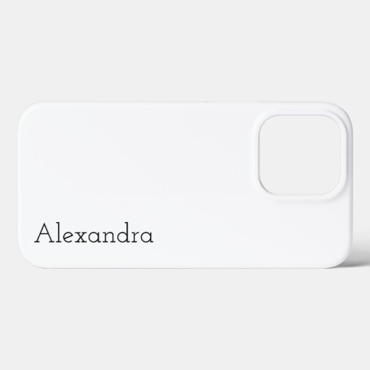 Coques Case-Mate iPhone Couleur uni blanche (Verso (horizontal))