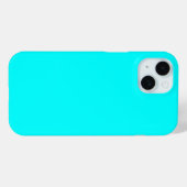 Coques Case-Mate iPhone Couleur uni bleu bleu cyan vert turquoise (Verso (horizontal))