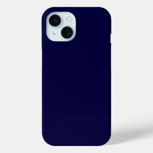 Coque Pour iPhone 15 Couleur Uni : Bleu Marine