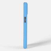 Coques Case-Mate iPhone Couleur uni bleu Maya (Verso / Droite)