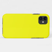 Coques Case-Mate iPhone Couleur uni jaune néon (Dos (Horizontal))