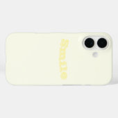 Coques Case-Mate iPhone Couleur uni jaune pâle blanc pastel (Verso (horizontal))