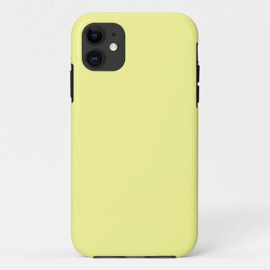 Coques Case-Mate iPhone Couleur uni jaune pastel (Dos)