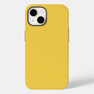 Coque Pour iPhone 14 Couleur uni Marigold Jaune