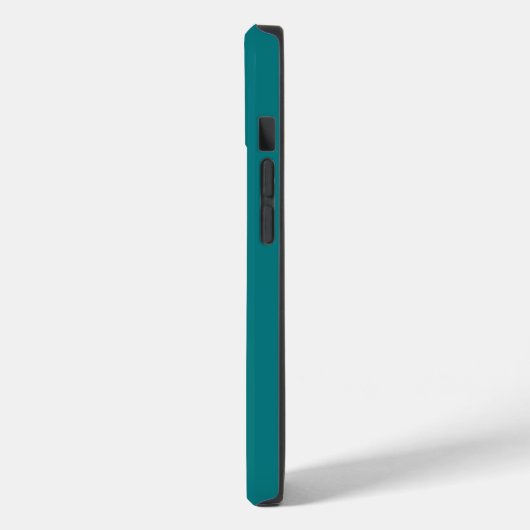 Coques Case-Mate iPhone Couleur uni profond Aqua turquoise (Verso / Gauche)