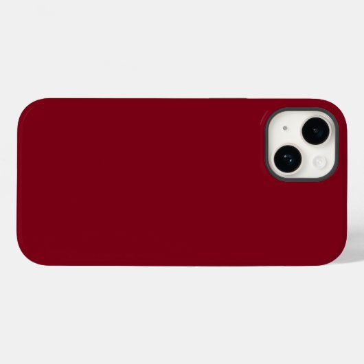 Coques Case-Mate iPhone Couleur uni rouge grenat (Verso (horizontal))
