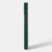 Coques Case-Mate iPhone Couleur uni vert émeraude foncé (Verso / Gauche)