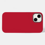 Coques Case-Mate iPhone Couleur uni vrai rouge (Verso (horizontal))