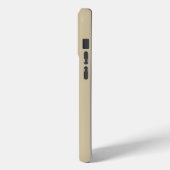 Coques Case-Mate iPhone Couleur unie sable marron café Initiales (Verso / Gauche)