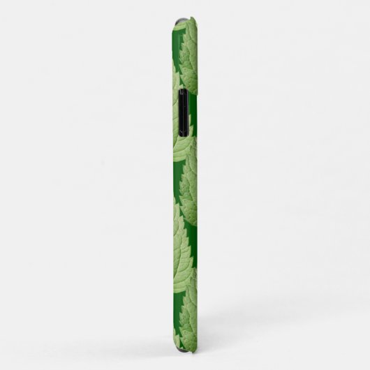 Coques Case-Mate iPhone Couleur verte du feuille (Dos/Droite)