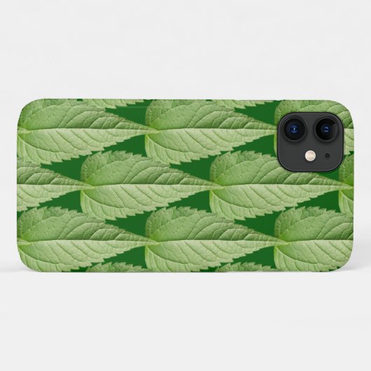 Coques Case-Mate iPhone Couleur verte du feuille (Dos (Horizontal))