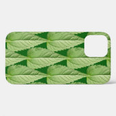 Coques Case-Mate iPhone Couleur verte du feuille (Verso (horizontal))