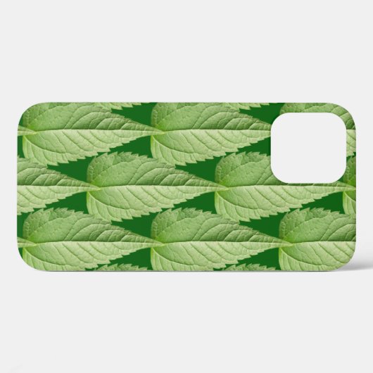 Coques Case-Mate iPhone Couleur verte du feuille (Verso (horizontal))