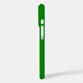 Coques Case-Mate iPhone Couleur verte solide (Verso / Gauche)