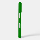 Coques Case-Mate iPhone Couleur verte solide (Verso / Droite)