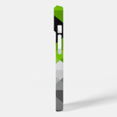 Coques Case-Mate iPhone Couleurs Abstraites géométriques motif rose gris v (Verso / Gauche)