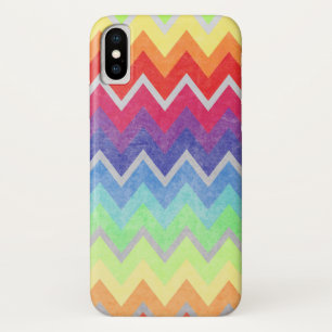Coque Case-Mate Pour iPhone Couleurs arc-en-ciel colorées motif Chevron